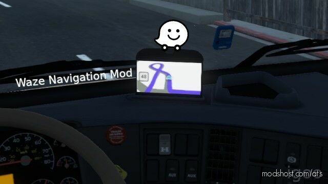 ATS Navigation Interior Mod: Waze Navigation Mod (Featured)