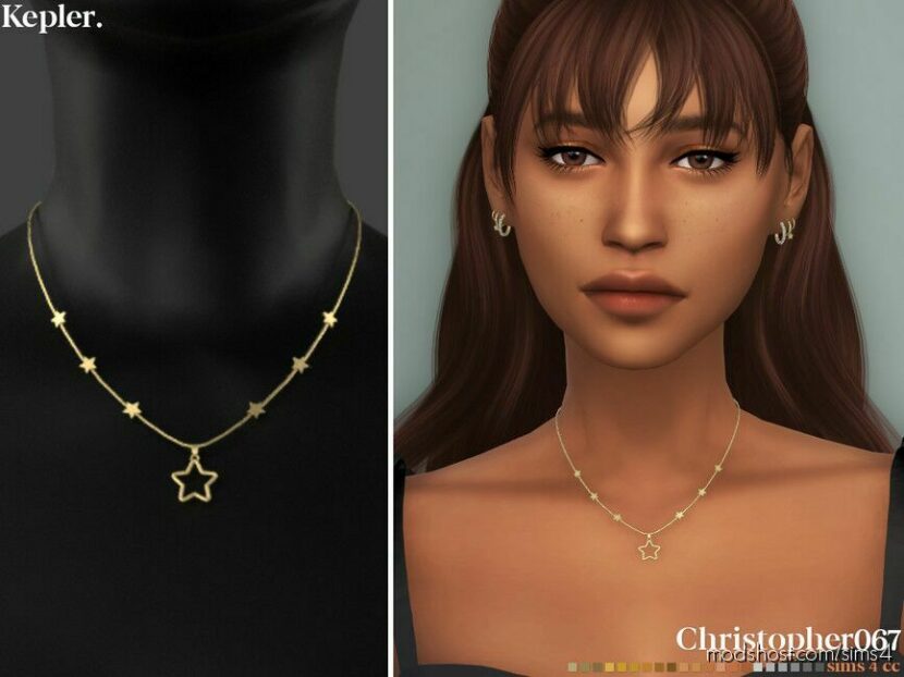 Sims 4 Accessory Mod: Kepler Necklace (Featured)