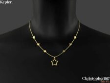 Sims 4 Accessory Mod: Kepler Necklace (Image #3)