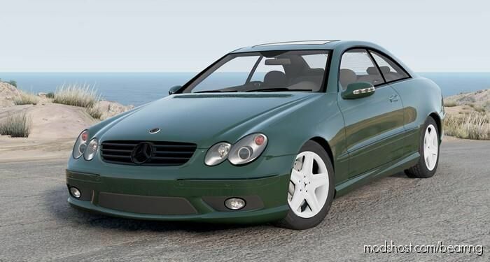 BeamNG Mercedes-Benz Car Mod: CLK 55 AMG (C209) 2004 (Featured)