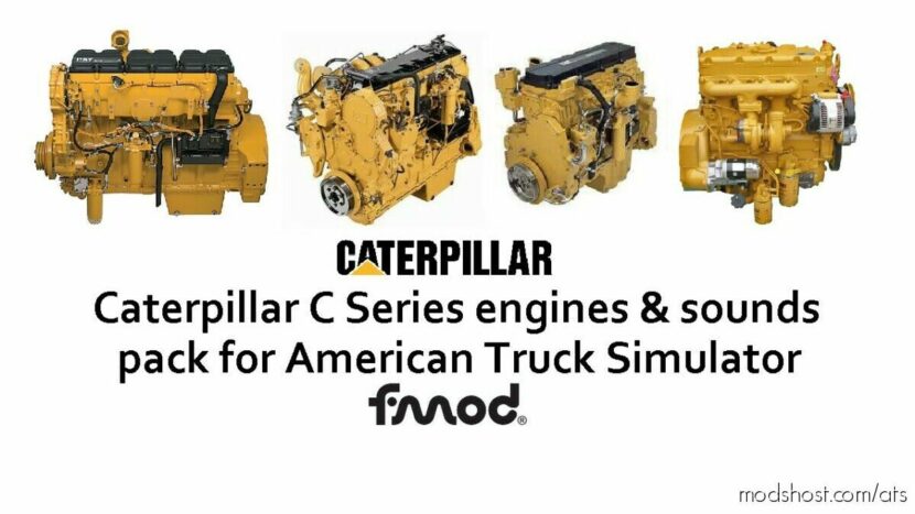 ATS Engines Part Mod: Caterpillar C Series Engines Pack By Eeldavidgt V1.2 1.39-1.46 (Featured)