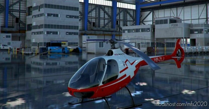 MSFS 2020 Hicopt Mod: Guimbal Cabri G2 Swiss Helicopter Hb-Zlj (Featured)