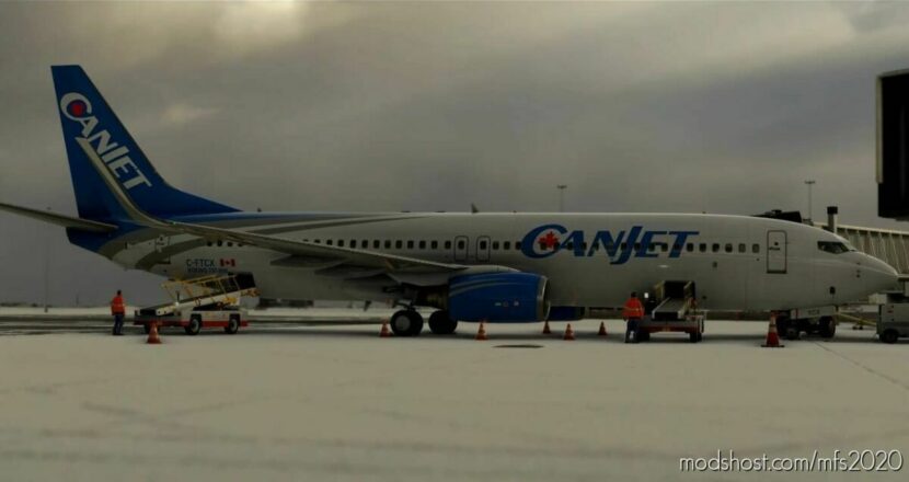 MSFS 2020 737-800 Livery Mod: Pmdg 737-800 Canjet (Featured)