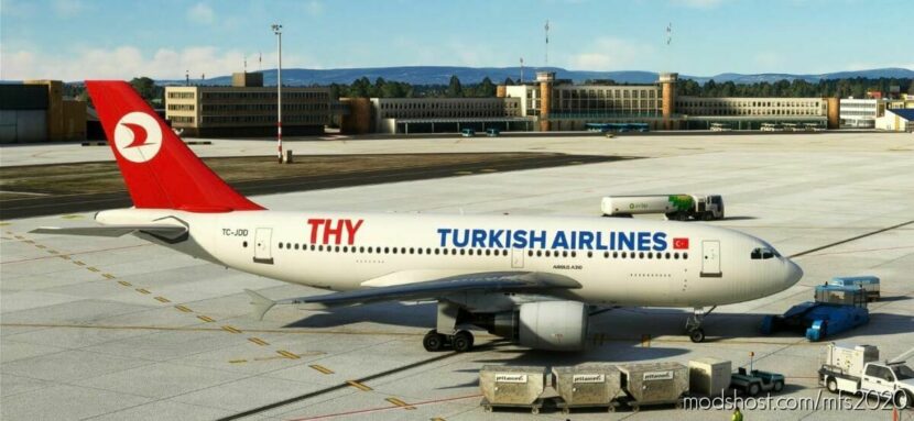 MSFS 2020 A310 Livery Mod: Inibuilds A310-300 Turkish Airlines Tc-Jdd (Featured)