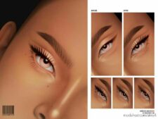 Sims 4 Female Makeup Mod: 2D Eyelashes | N06 (Featured)