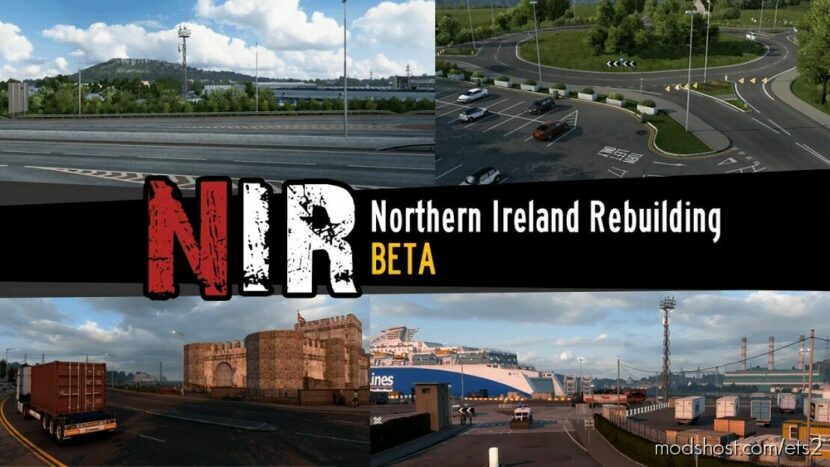 ETS2 Map Mod: Northern Ireland Rebuilding for Promods v0.10 1.46 (Featured)