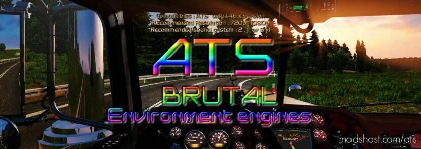 ATS Realistic Part Mod: Brutal Engine 2022 1.46 (Featured)