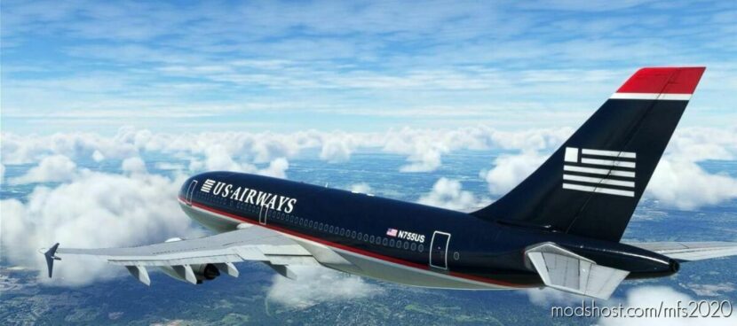 MSFS 2020 A310 Mod: Inibuilds A310 – US Airways (OLD Livery) Fictional (Featured)