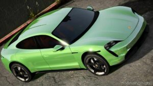 GTA 5 Porsche Vehicle Mod: 2021 Porsche Taycan Turbo S Add-On (Featured)