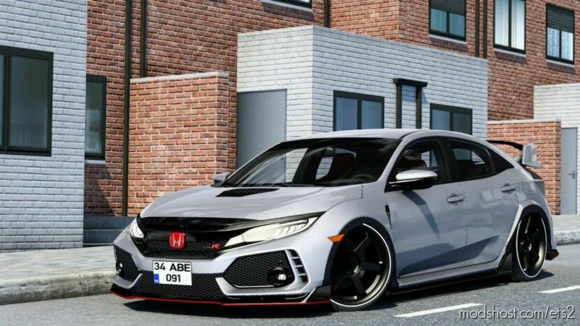 ETS2 Car Mod: Honda Civic FK8 Type R v1.46 (Featured)