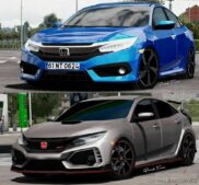 ETS2 Car Mod: Honda Civic FK8 Type R v1.46 (Image #3)