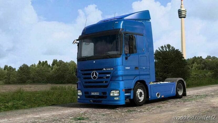 ETS2 Mercedes-Benz Truck Mod: Mercedes Benz Actros MP2 V1.6.4 (Featured)