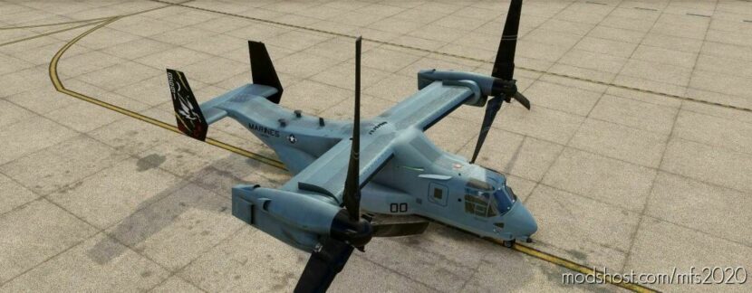 MSFS 2020 Livery Mod: MV-22B Osprey Usmc Vmmt-204 Raptors (Featured)