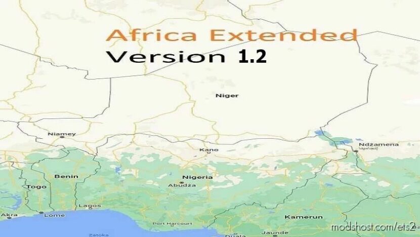 ETS2 Map Mod: Africa Extended v1.3 1.46 (Featured)