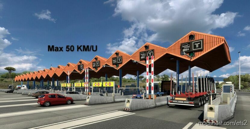 ETS2 Mod: Pass Through Toll Gates AT MAX 50 KM/H (Featured)