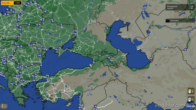 ETS2 Mod: WORLDS COMBINED BACKGROUND MAP 1.46 V1.1 (Featured)