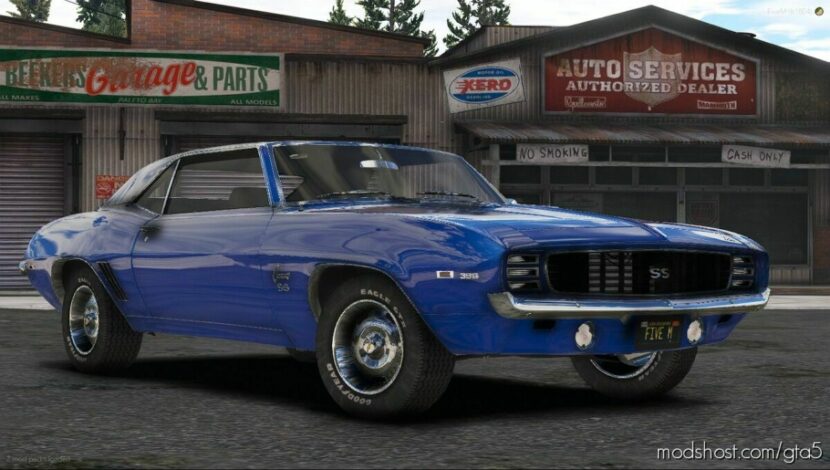 GTA 5 Chevrolet Vehicle Mod: Camaro SS 396 1969’s Add-On / Unlocked (Featured)