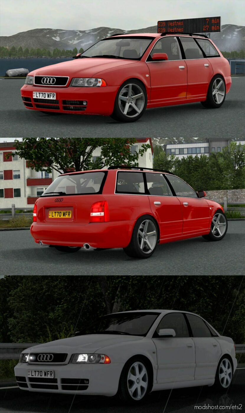 ETS2 Audi Car Mod: S4 B5 V2.4 1.46 (Featured)