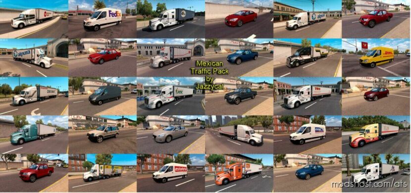 ATS Jazzycat Mod: Mexican Traffic Pack by Jazzycat V2.6.10 (Featured)