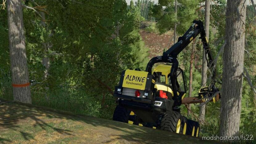 FS22 Ponsse Mod: Alpine Synchrowinch (Featured)