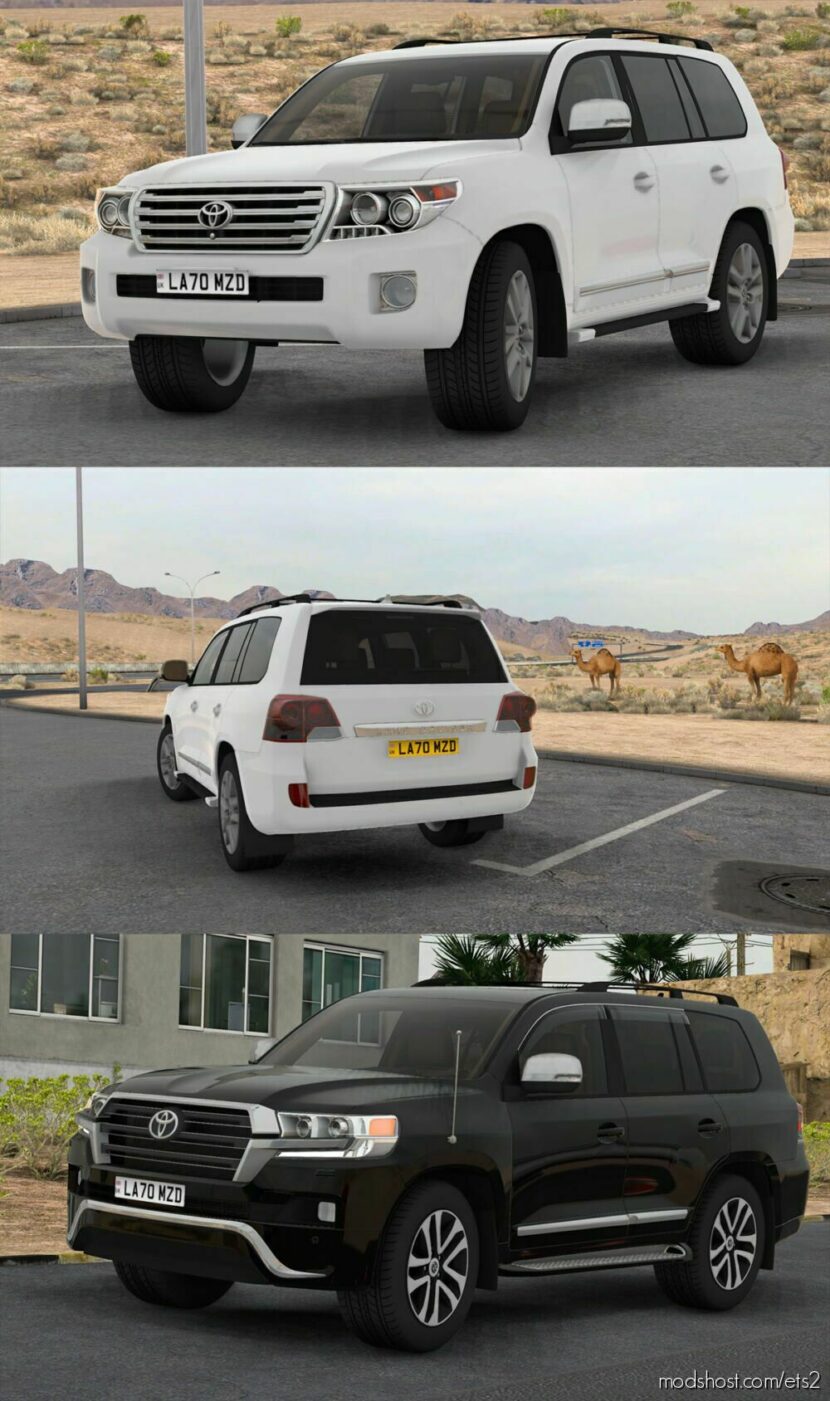 ETS2 Toyota Car Mod: Land Cruiser 200 2012 V1.3 1.46 (Featured)