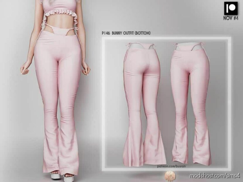 Sims 4 Teen Clothes Mod: (Early Access) Bunny Outfit (Bottom) P146 (Featured)