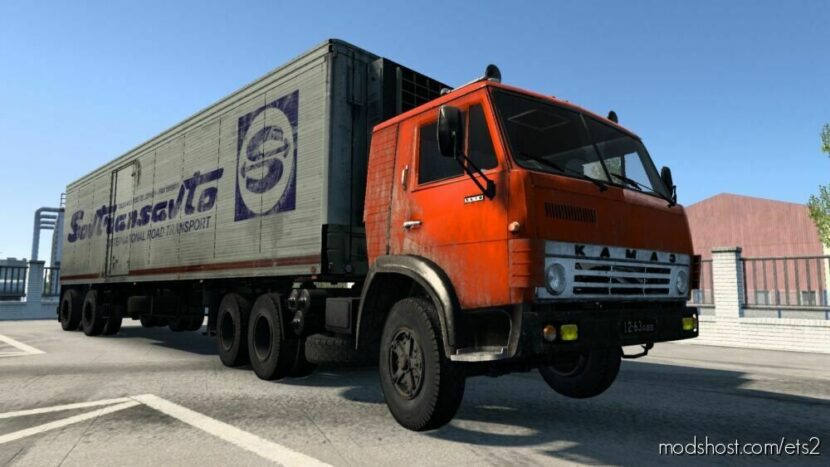 ETS2 Kamaz Truck Mod: 5410 Modified OQ37 + Trailers 1.46 (Featured)