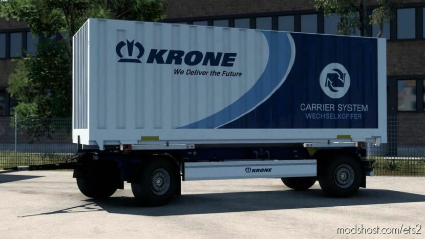 ETS2 Trailer Mod: Krone Profi Box Carrier Pack v1.5.1 1.46 (Featured)