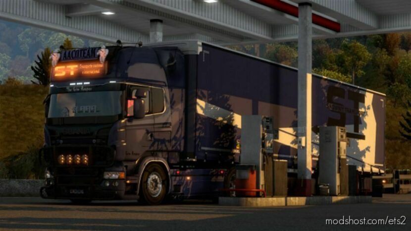 ETS2 RJL Mod: Snowwy Transport Grim Reaper Skin (Featured)