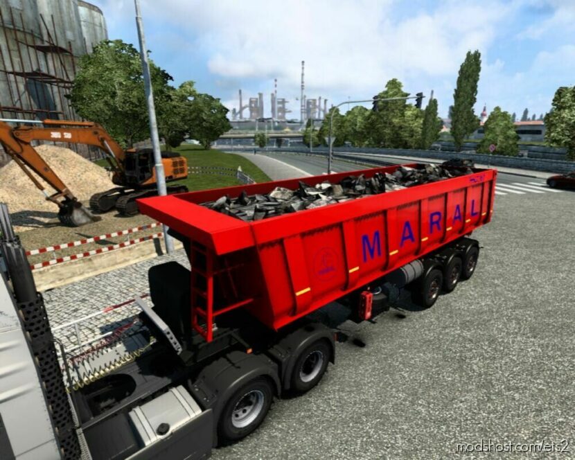 ETS2 Mod: Trailer Dump Truck Maral 1.46 (Featured)