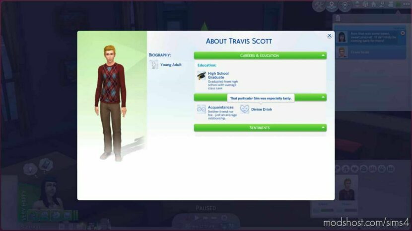 Sims 4 Mod: Vampire Drink Tasty SIM Mark (Featured)