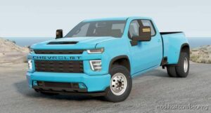 BeamNG Chevrolet Car Mod: Silverado 3500 HD Crew CAB 2020 (Featured)