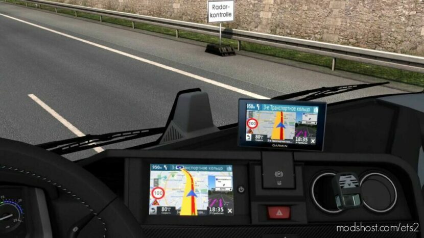 ETS2 Navigation Mod: Navigator Garmin Drivesmart 50LMT 1.46 (Featured)