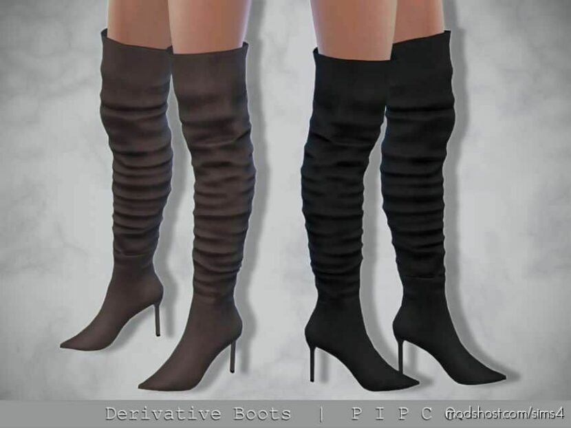 Sims 4 Formal Shoes Mod: Derivative Boots (Featured)