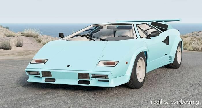 BeamNG Lamborghini Car Mod: Countach LP5000 Quattrovalvole 1985 (Featured)