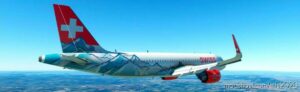 MSFS 2020 A320 Livery Mod: Swiss Alpes A320 Asobo (Image #2)