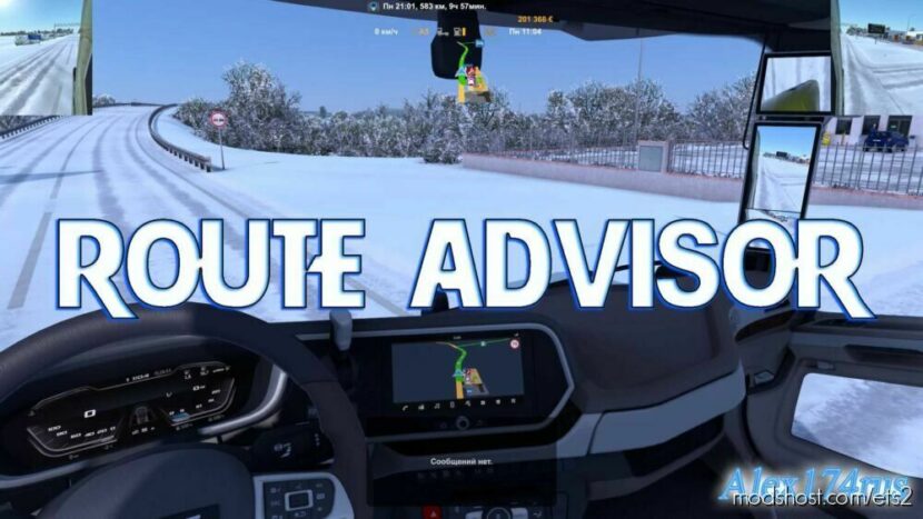 ETS2 Navigation Mod: Route Advisor 1.46 (Featured)