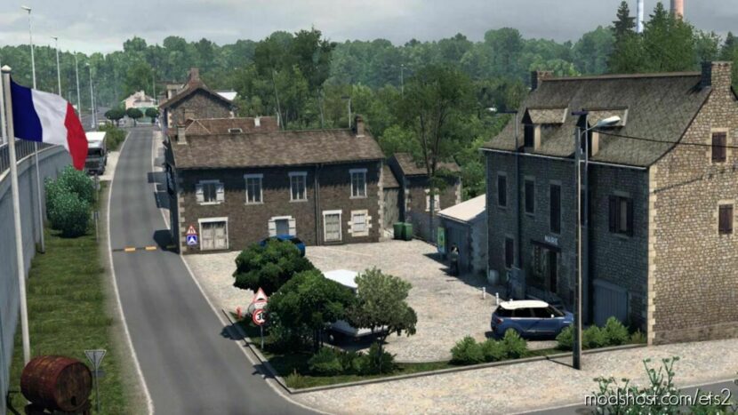 ETS2 Mod: Bourges Map - Promods Addon v1.46 (Featured)