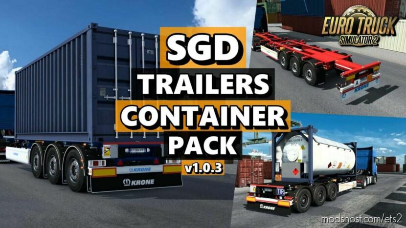 ETS2 Truck Mod: SGD Trailers Pack v1.0.3 1.46 (Featured)