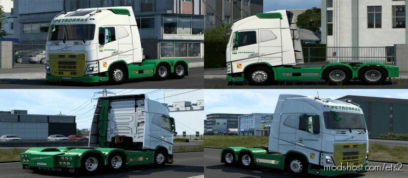 ETS2 Volvo Mod: Skin Volvo FH 2012 Petrobras 2.0 1.40 - 1.46 (Featured)