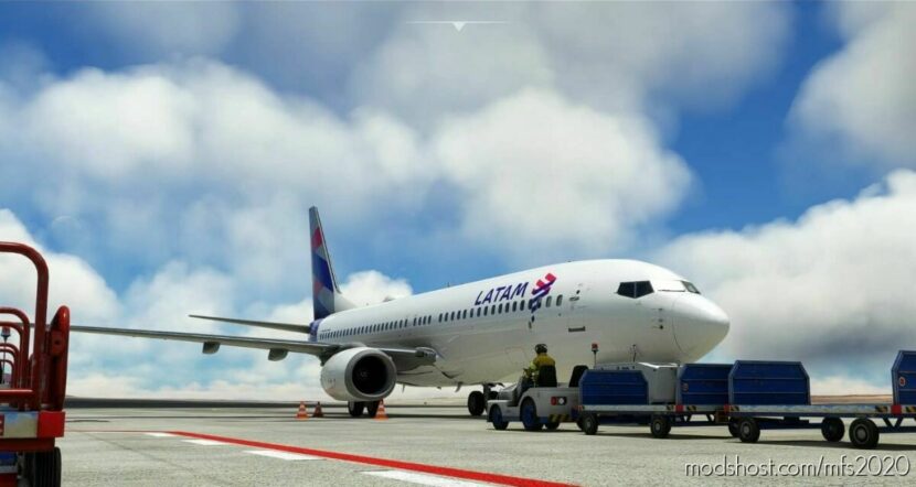 MSFS 2020 Fictional Livery Mod: Latam Cc-Crs Pmdg 738 SSW (Featured)