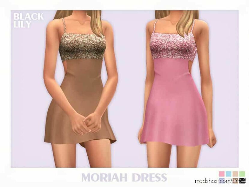 Sims 4 Adult Clothes Mod: Moriah Dress (Featured)