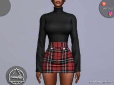 Sims 4 Female Clothes Mod: SET 200 – Skirt (Image #2)