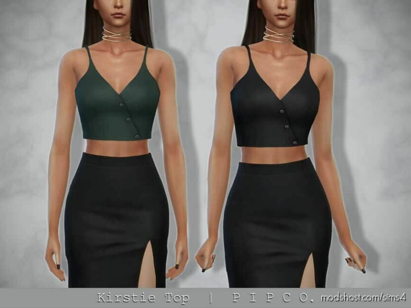 Sims 4 Everyday Clothes Mod: Kirstie TOP (Featured)