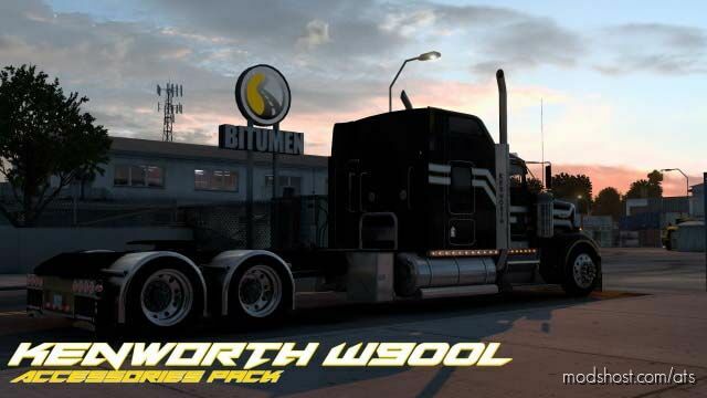 ATS Kenworth Truck Mod: W900L Accessories Pack v1.46 (Featured)