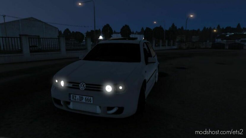 ETS2 Volkswagen Car Mod: Golf R32 MK4 V2 1.46 (Featured)