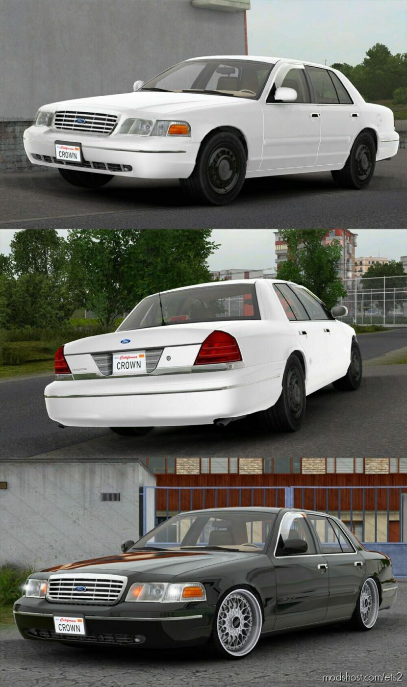 ETS2 Ford Car Mod: Crown Victoria 2012 V5.5 1.46 (Featured)