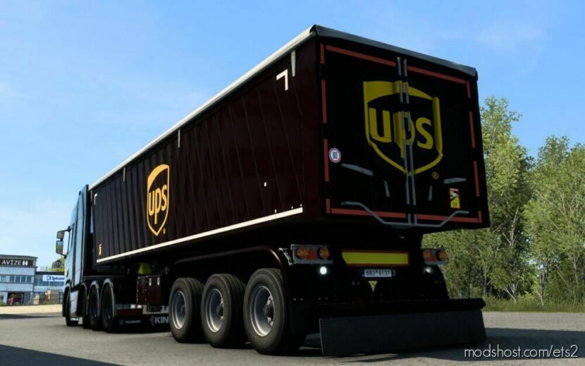 ETS2 Skin Mod: SCS Dumper UPS 1.43 - 1.46 (Featured)