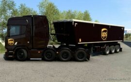 ETS2 Skin Mod: SCS Dumper UPS 1.43 - 1.46 (Image #3)