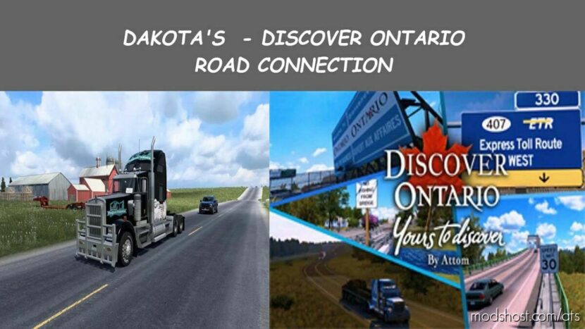 ATS Map Mod: Dakota's D-Ontario Road connection v1.0 1.46 (Featured)